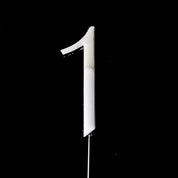 Number 1 Silver Metal Cake Topper