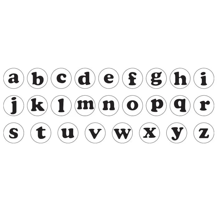 Alphabet Lower Case LARGE Plunger Cutter Set