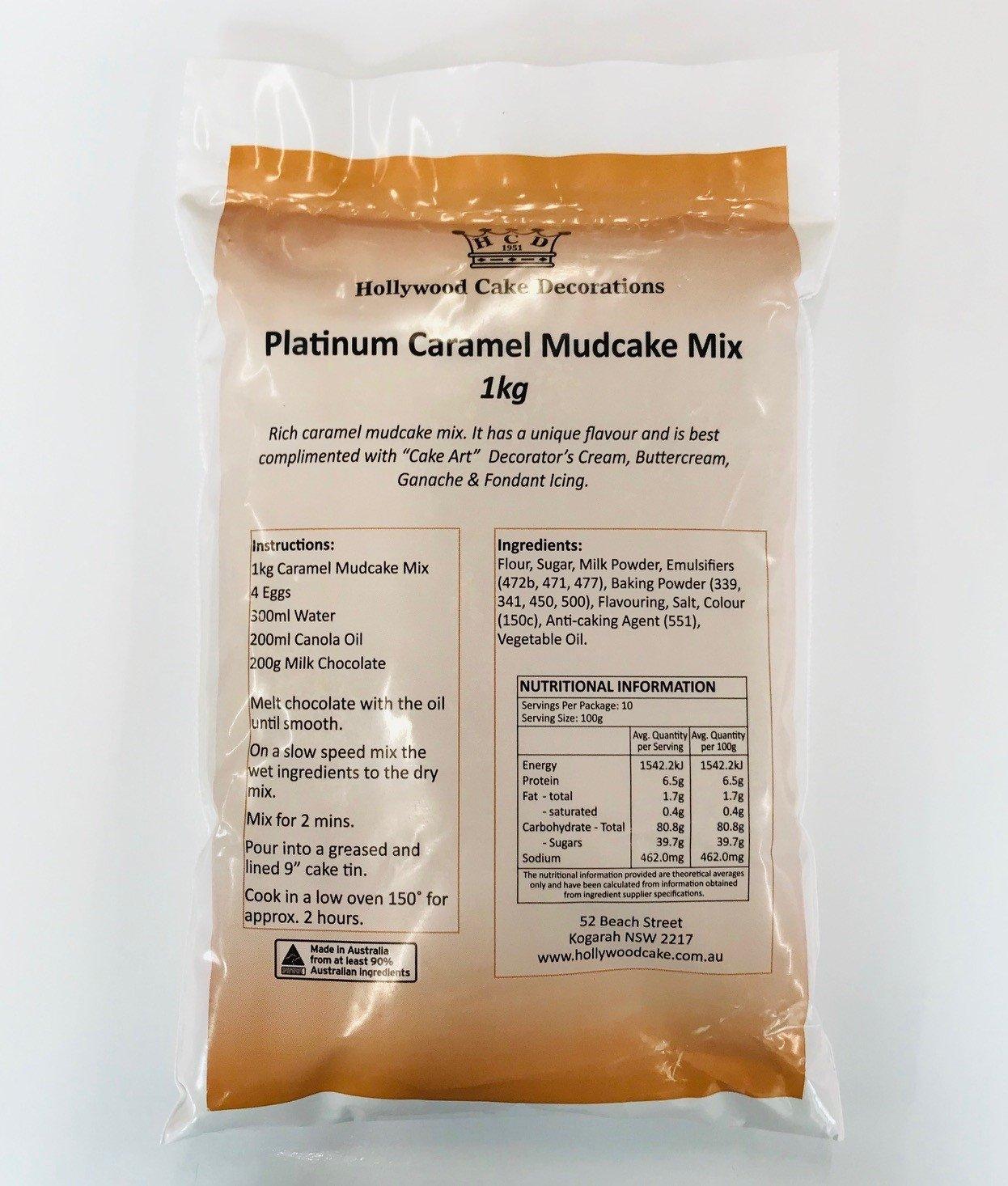 Platinum CARAMEL MUD Cake Mix 1kg - Cake Decorating Central