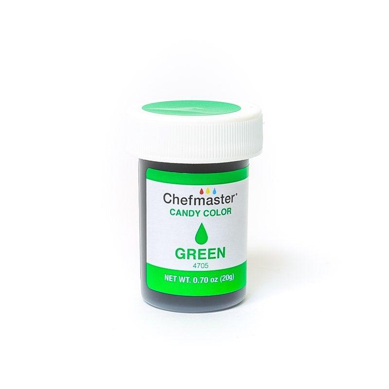Chefmaster GREEN Candy Chocolate Colour 20g - Cake Decorating Central