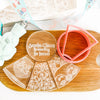 CHRISTMAS PLATTER CUTTER + DEBOSSER SET by BIKKIE SMALLS