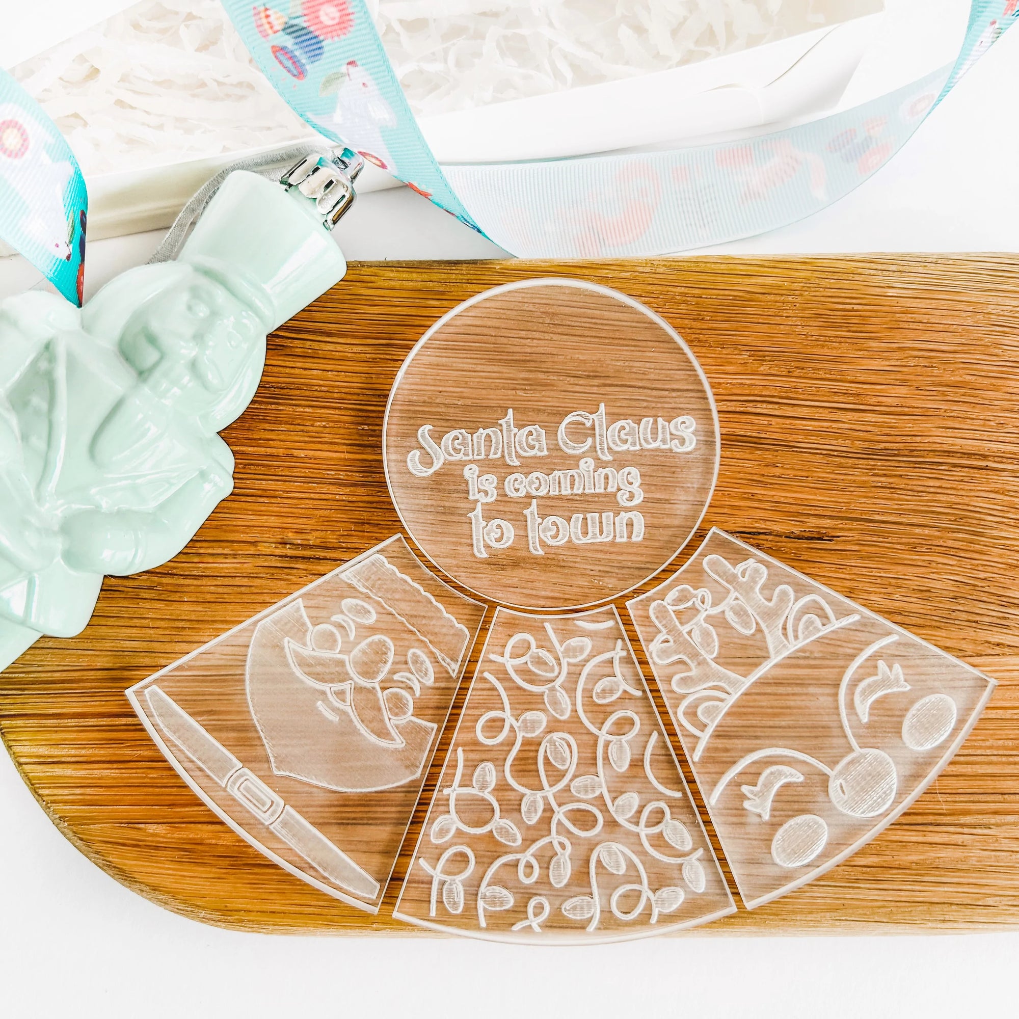 CHRISTMAS PLATTER DEBOSSER SET ONLY by BIKKIE SMALLS