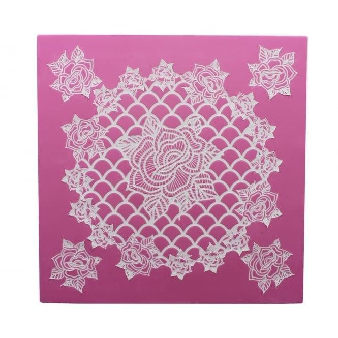 RING OF ROSES 3D Cake Lace Mat - Cake Decorating Central