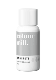 Colour Mill CONCRETE Oil Based Colouring 20ml - Cake Decorating Central