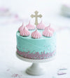 CROSS SILVER Metal Cake Topper - Cake Decorating Central