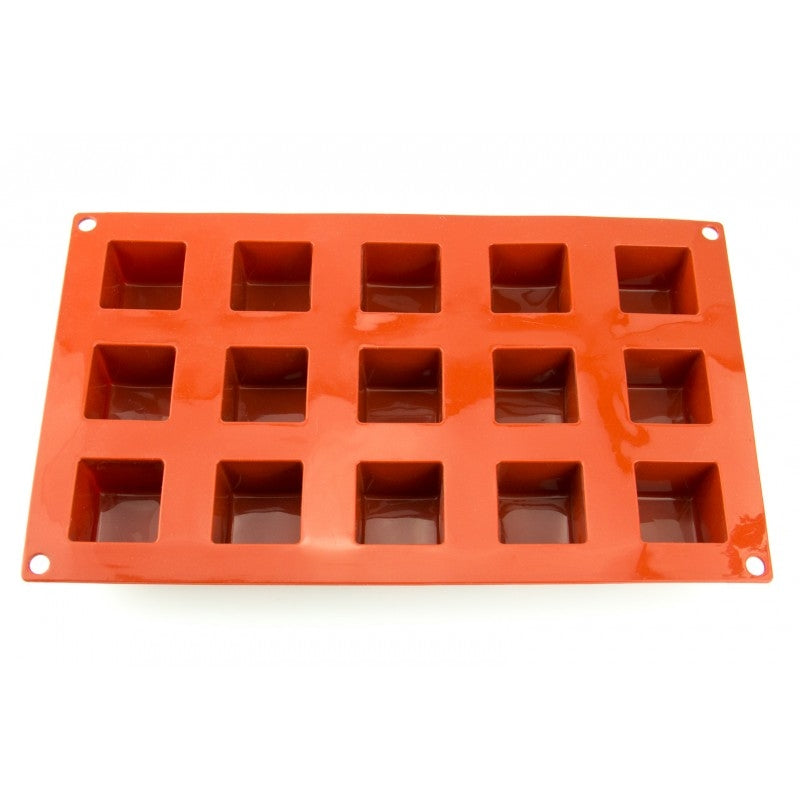 CUBE 35mm baking/chocolate mould 15 cavity - Cake Decorating Central