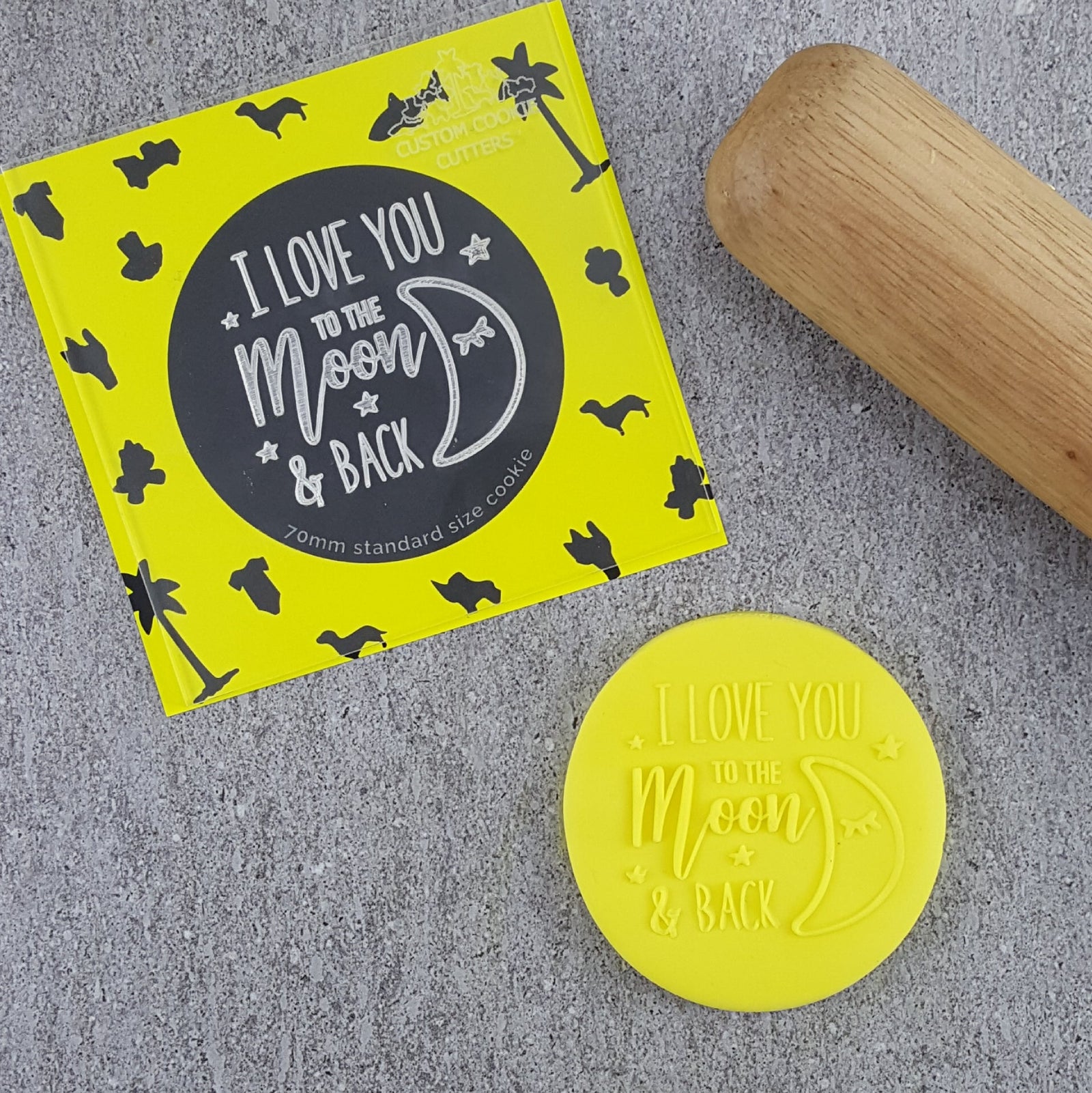 I Love You To The Moon And Back Debosser