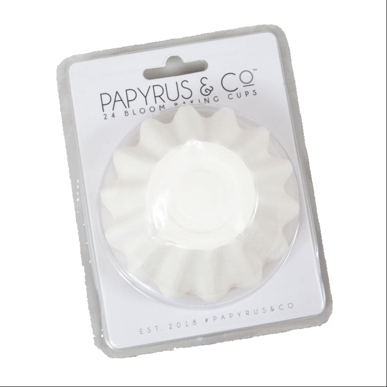 BLOOM WHITE Baking Cups 24pk