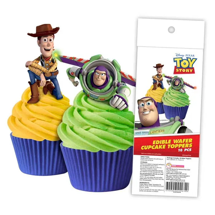 Toy Story Edible Wafer Toppers 16 Piece