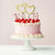 DOUBLE HEARTS GOLD Metal Cake Topper - Cake Decorating Central