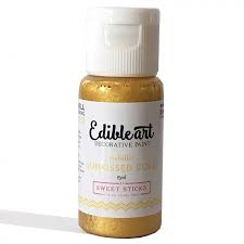 Edible Art Decorative Paint METALLIC SUNKISSED GOLD 15ml