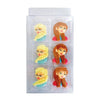 Sugar Decorations FROZEN ELSA ANNA 6 PIECE - Cake Decorating Central