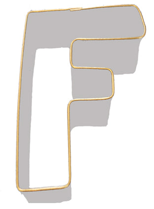 LETTER F COOKIE CUTTER