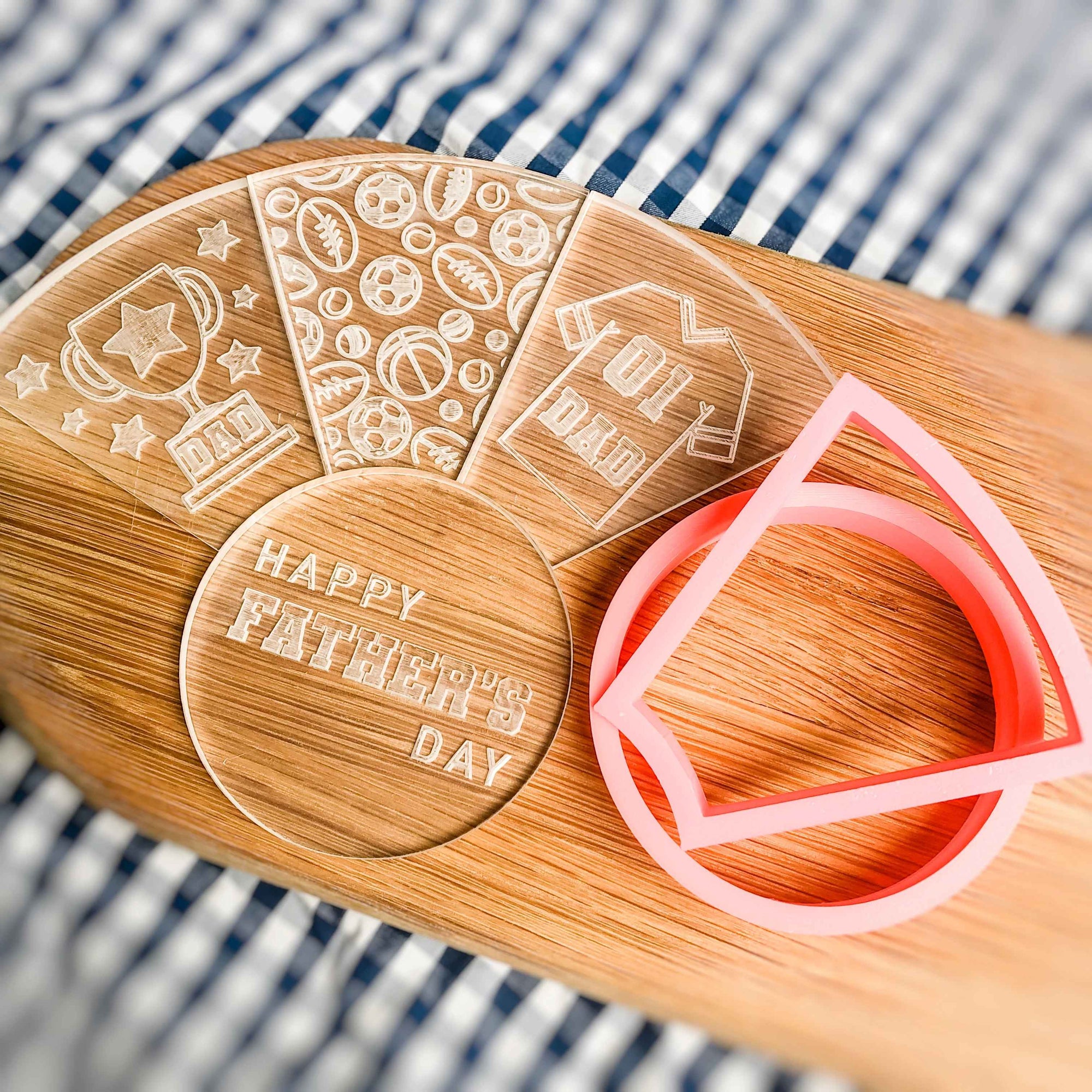 CHAMPION DAD PLATTER CUTTER + DEBOSSER SET by BIKKIE SMALLS