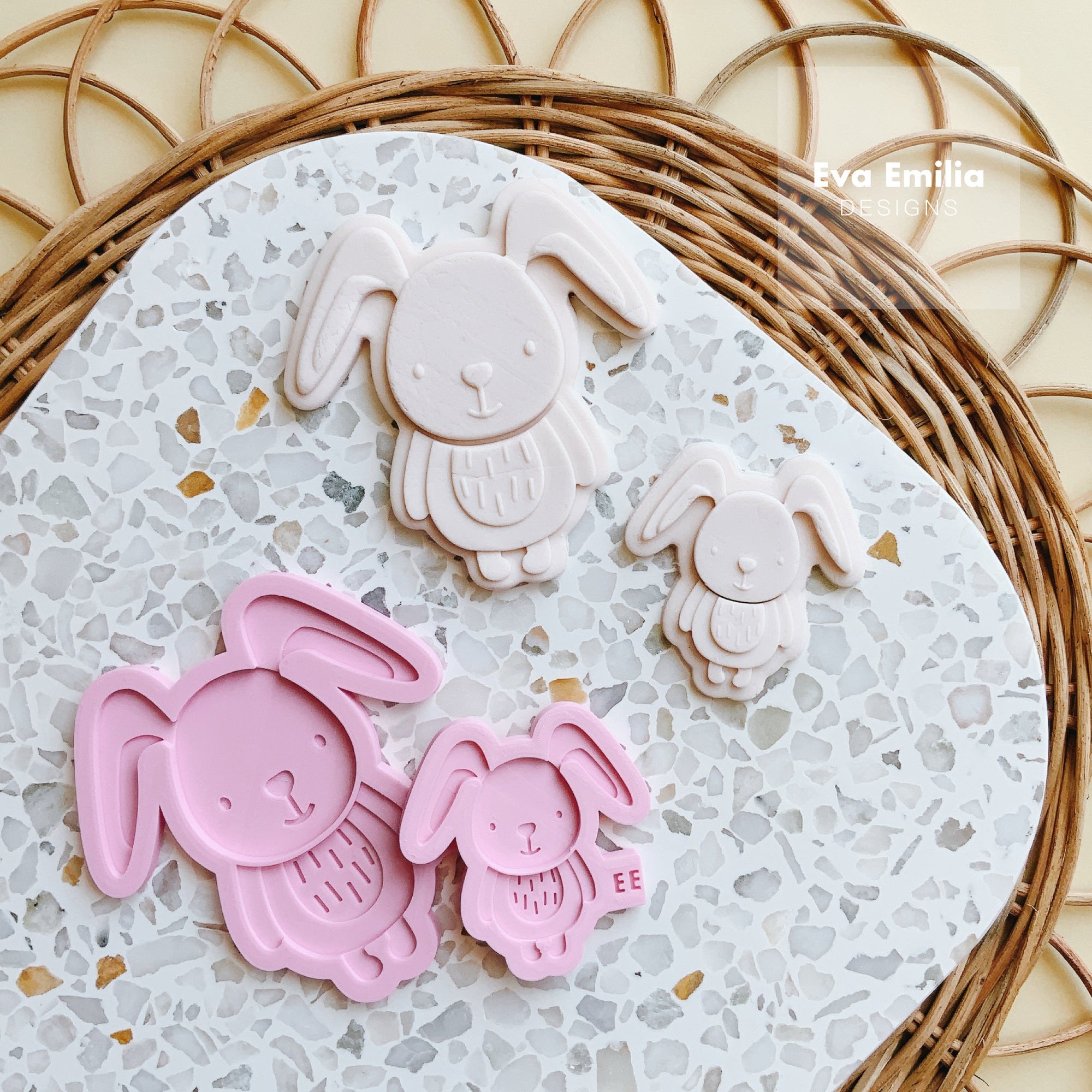 Floppy Eared Bunny Mini Debosser + Cutter Set