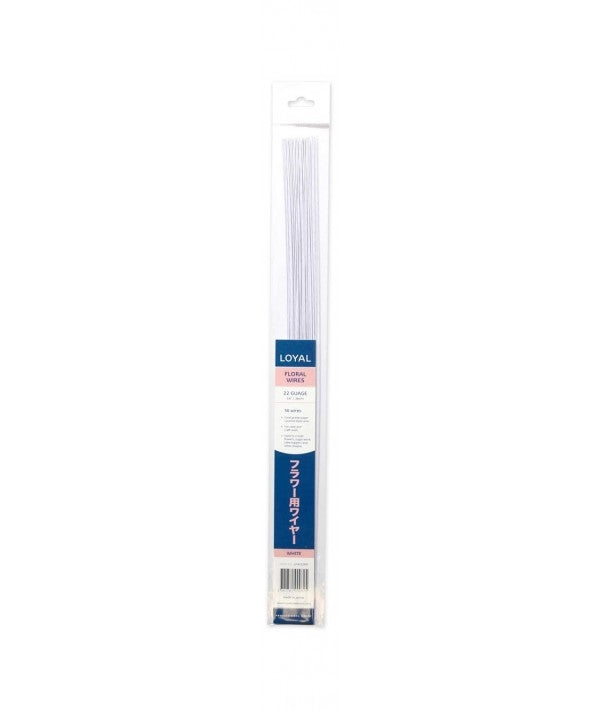Floral Wire 22g White