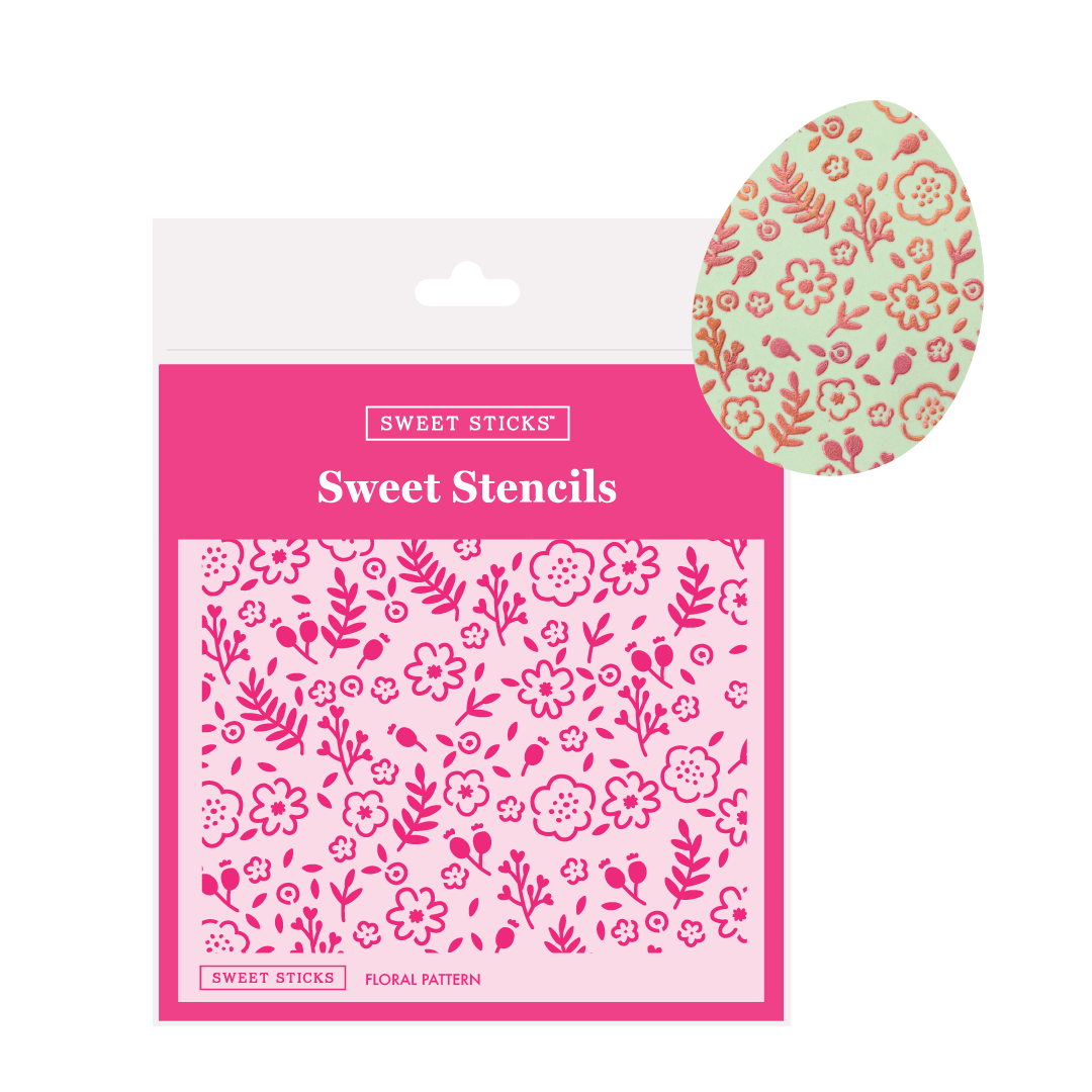 Floral Pattern Sweet Stencil