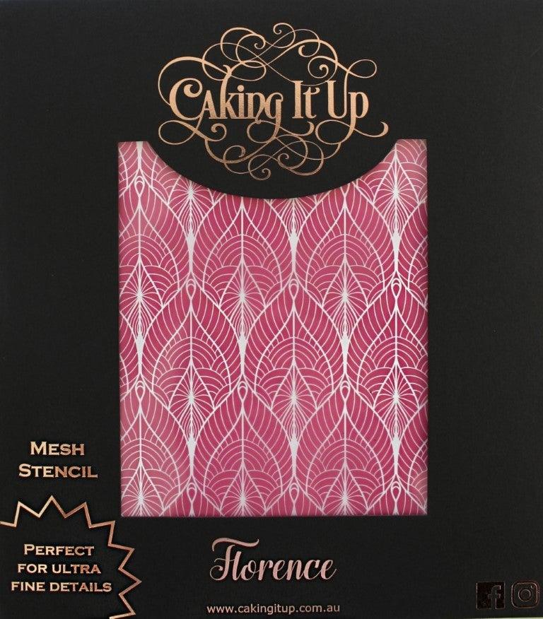 Caking It Up FLORENCE Mesh Cake Stencil NEW - Cake Decorating Central