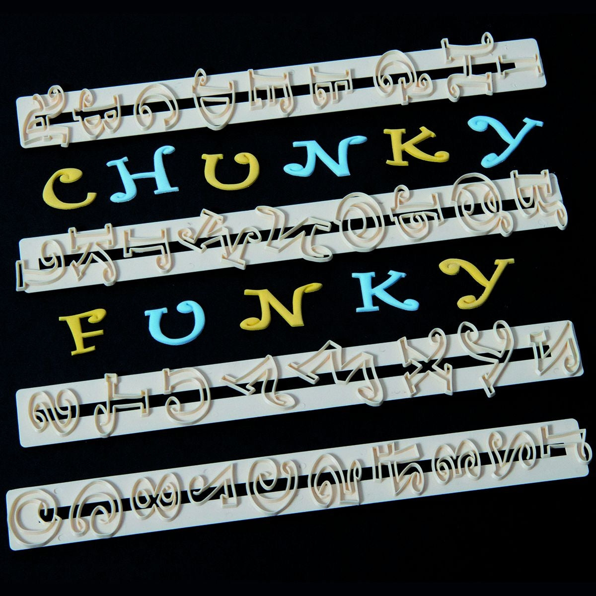 FMM CHUNKY FUNKY Alphabet and Number tappit set