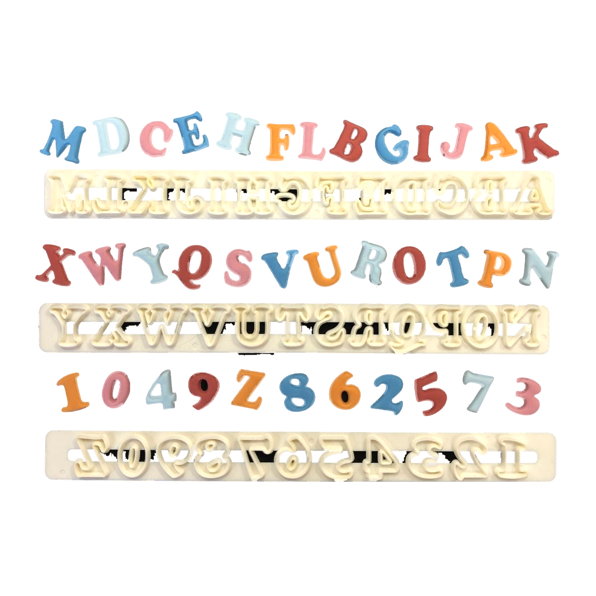 FMM ART DECO Alphabet Uppercase and Number tappit set