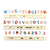 FMM ART DECO Alphabet Uppercase and Number tappit set