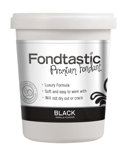 FONDTASTIC BLACK VANILLA FONDANT 2LB