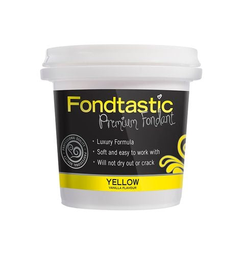 FONDTASTIC YELLOW VANILLA FONDANT 8OZ