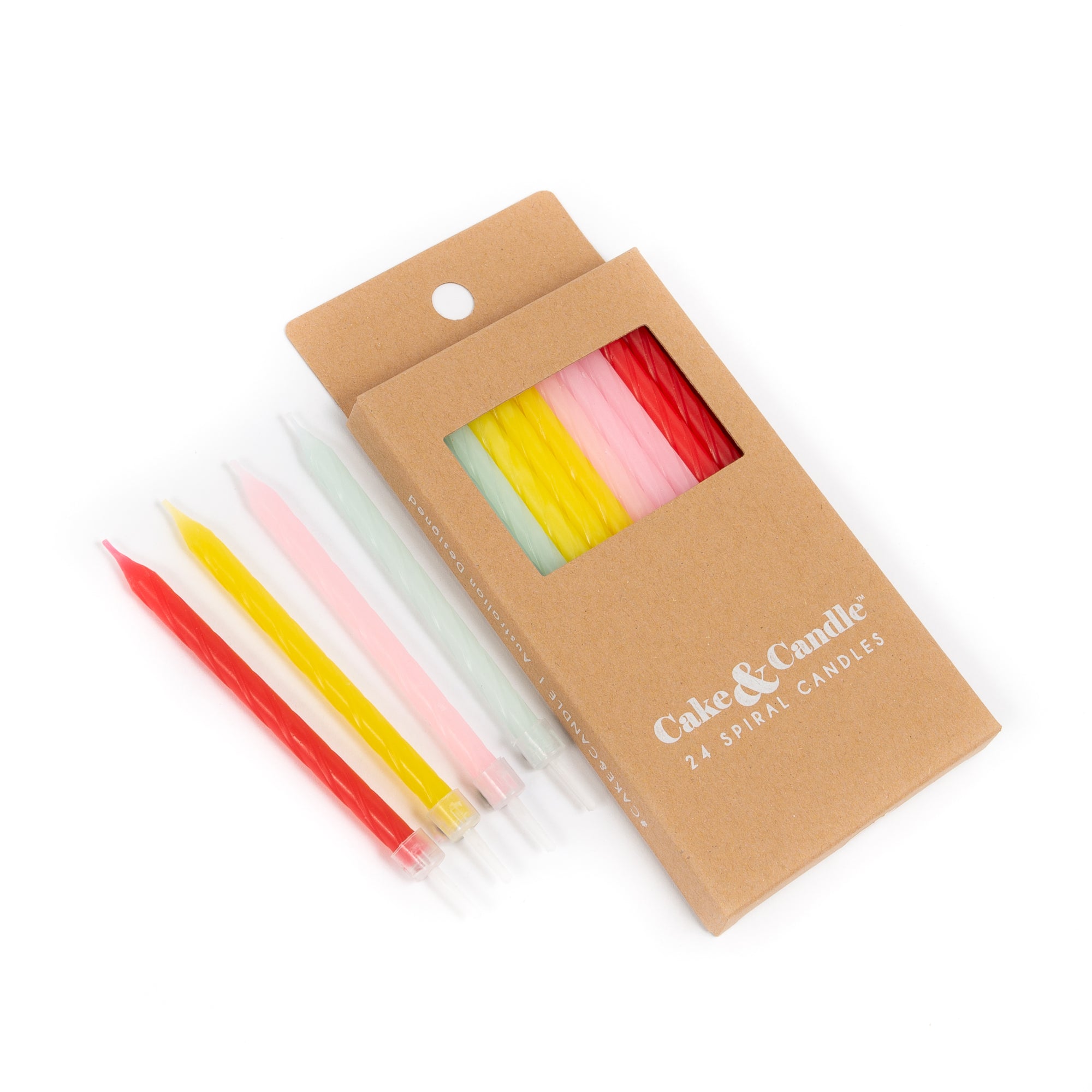 FUN COMBO Spiral Candles 24pk