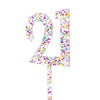 Cake Topper RAINBOW GLITTER 21 - Cake Decorating Central