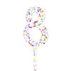 Cake Topper RAINBOW GLITTER 8 - Cake Decorating Central