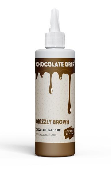 Chocolate Drip GRIZZLY BROWN 250G - Cake Decorating Central