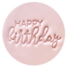 HAPPY BIRTHDAY 60mm COOKIE EMBOSSER by Little Biskut - Cake Decorating Central