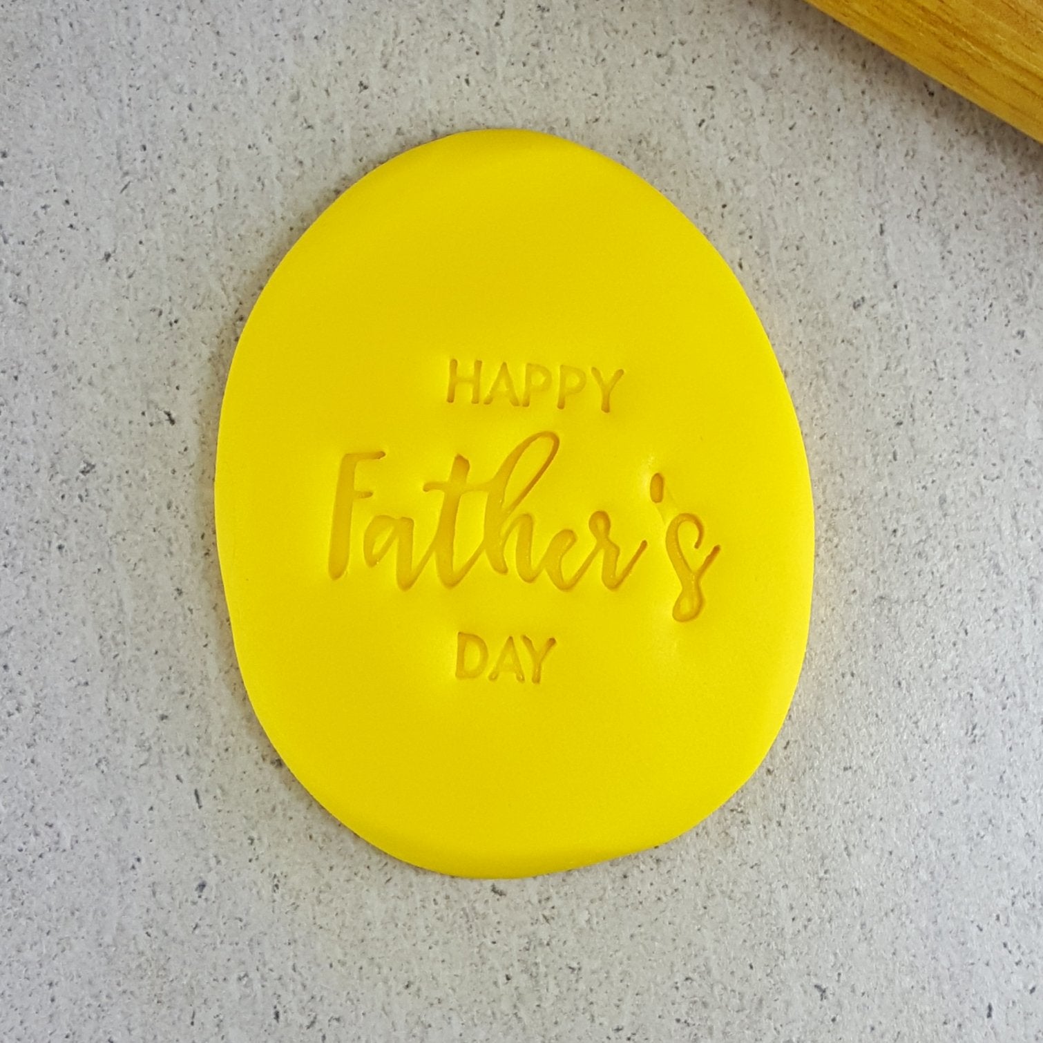 HAPPY FATHERS DAY 60mm COOKIE EMBOSSER - Cake Decorating Central