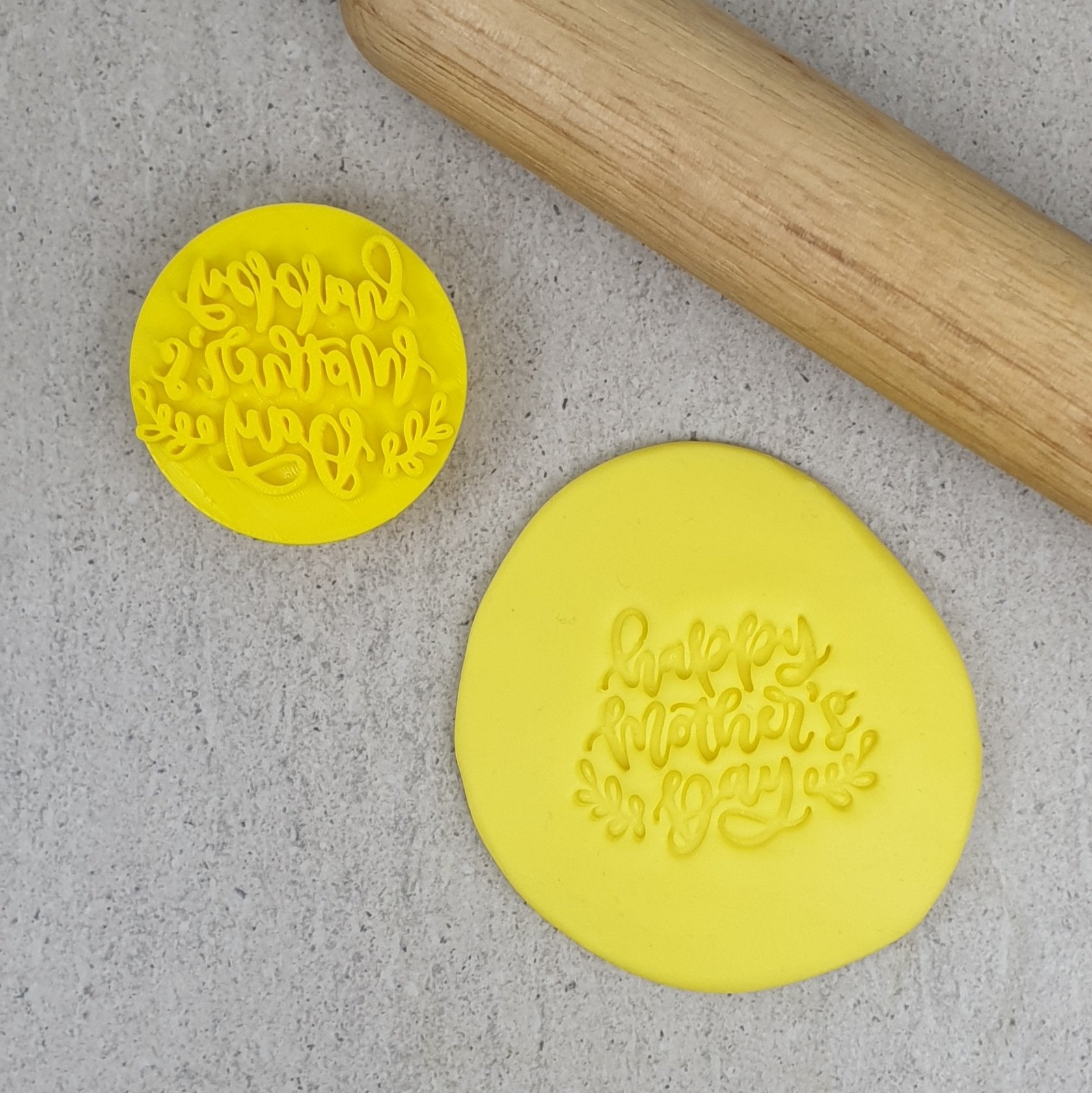 HAPPY MOTHERS DAY (V3) 60MM COOKIE EMBOSSER - Cake Decorating Central
