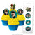 HARRY POTTER Edible Wafer Cupcake Toppers 16 PIECE