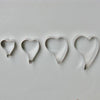 HEARTS NEW DESIGN 4pce fondant cutter set