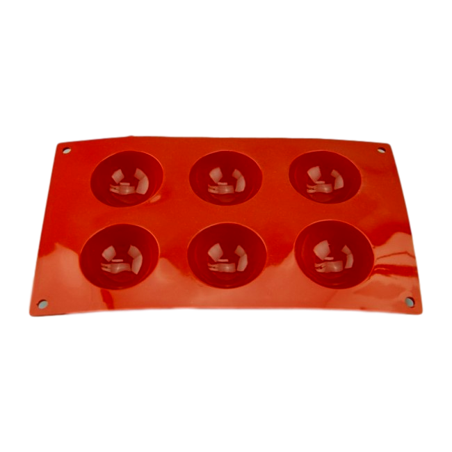 Hemisphere 60mm chocolate mould 6 cavity - Cake Decorating Central
