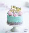 HIP HIP HOORAY GOLD Metal Cake Topper - Cake Decorating Central