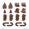 Xmas Holly Santa Mould Chocolate Mould