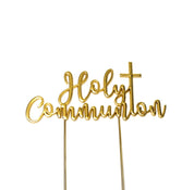 Holy Communion GOLD Metal Cake Topper - Cake Decorating Central