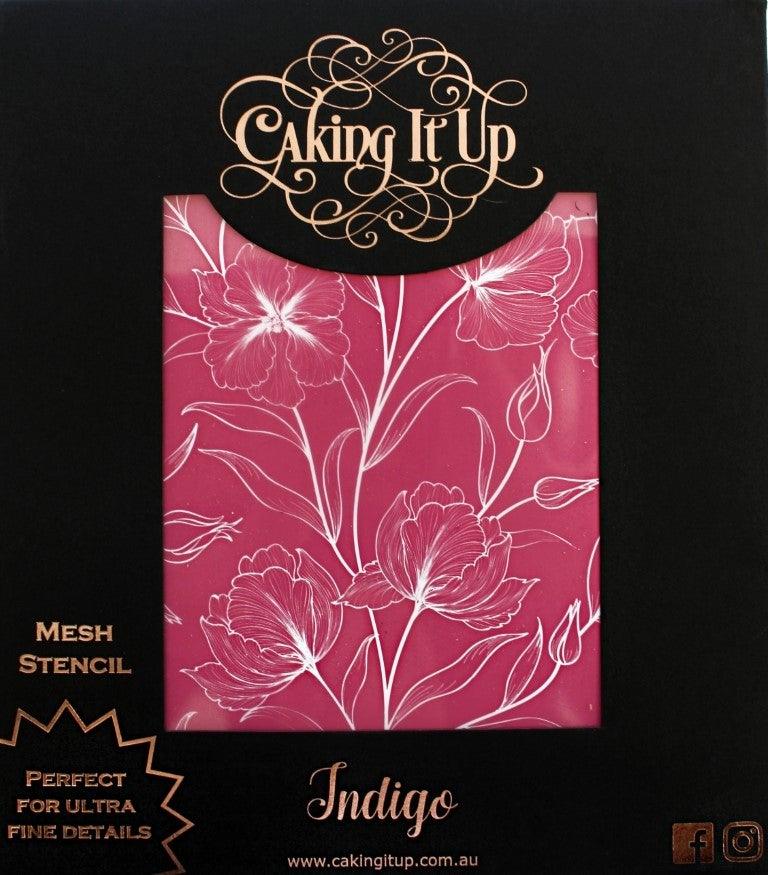 Caking It Up INDIGO Mesh Cake Stencil NEW - Cake Decorating Central