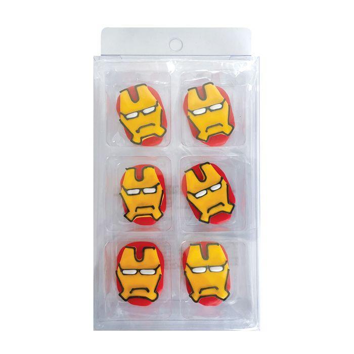 Sugar Decorations IRONMAN 6 PIECE - Cake Decorating Central