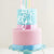 ITS A GIRL WHITE Acrylic Cake Topper