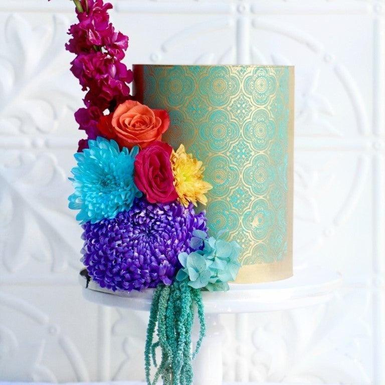 Caking It Up JASMIN Mesh Cake Stencil NEW - Cake Decorating Central