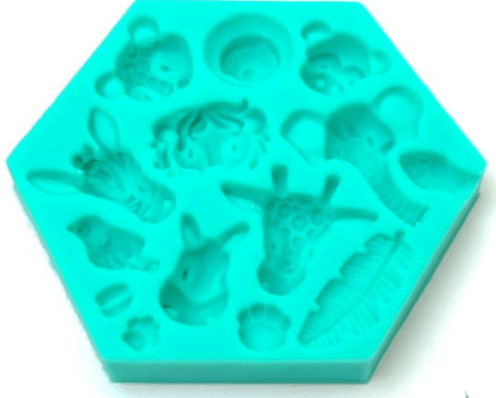 Silicone Mould JUNGLE ANIMALS - Cake Decorating Central