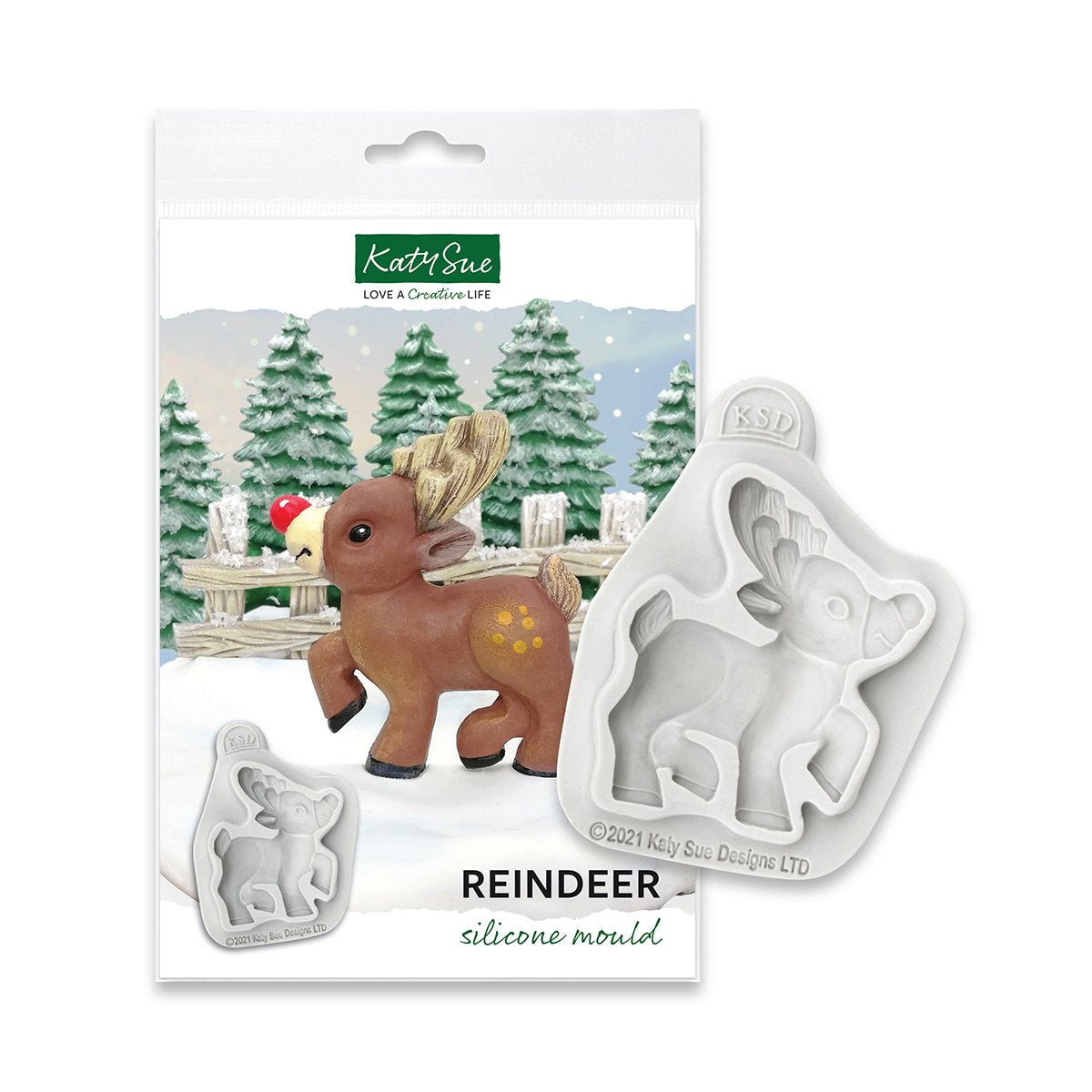 Katy Sue REINDEER Silicone Mould
