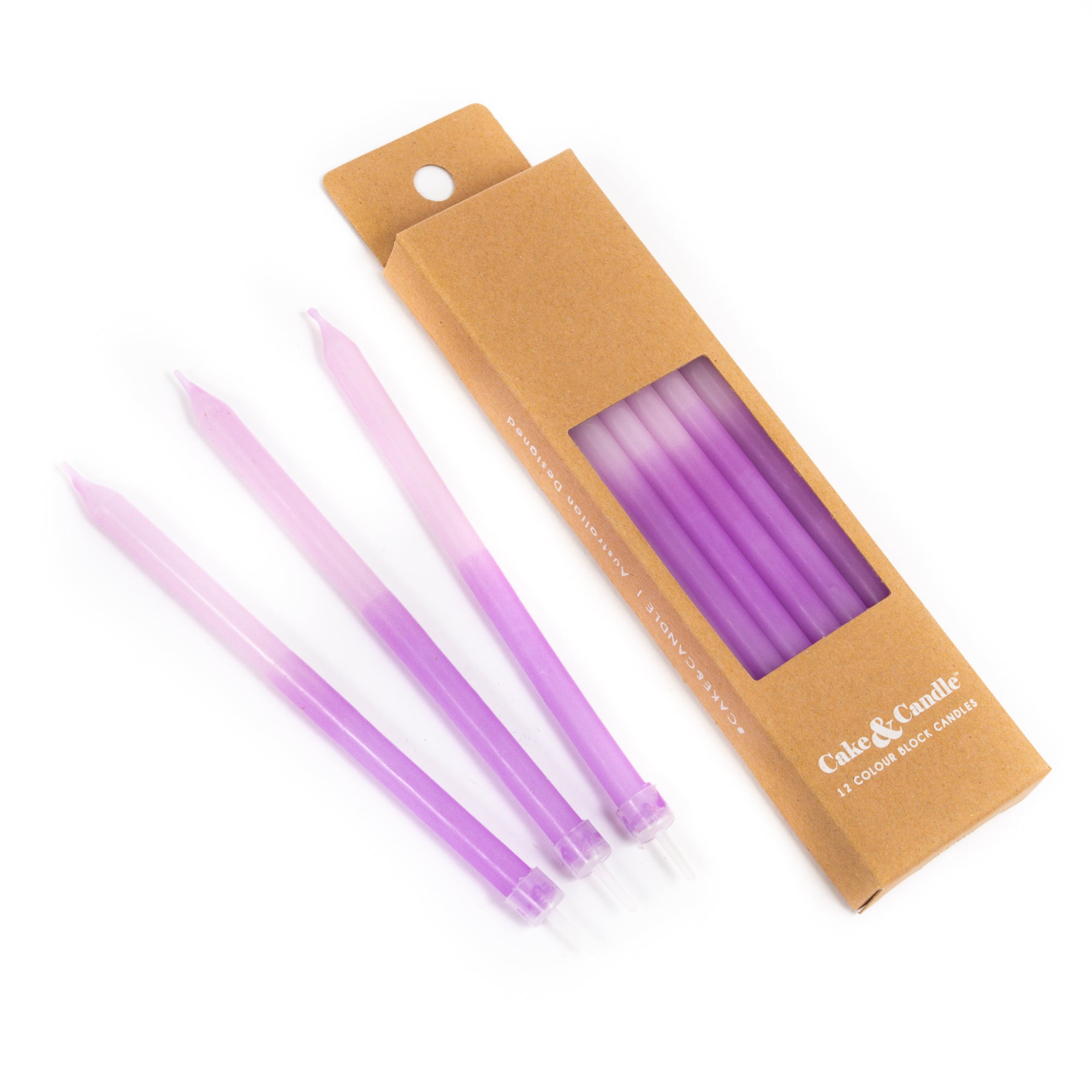 LILAC Hand Dipped Candles 12pk