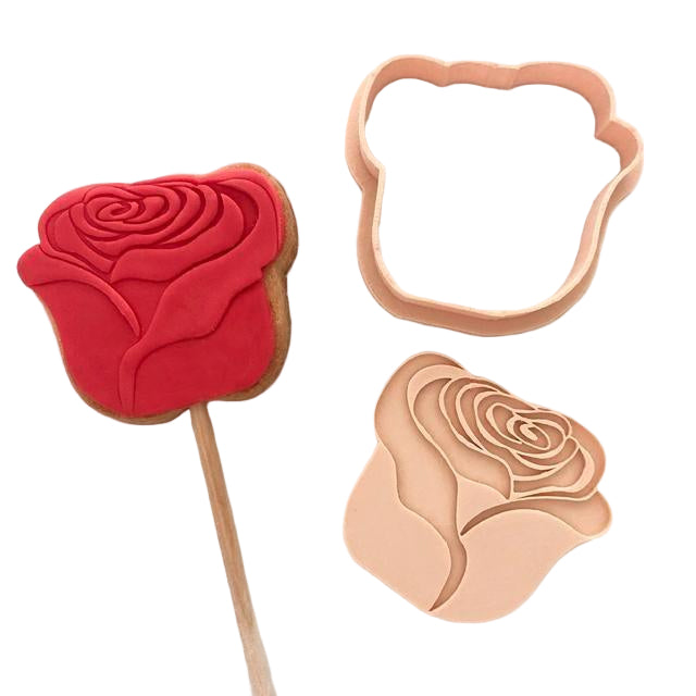 ROSE CUTTER + EMBOSSER SET by Little Biskut - Cake Decorating Central