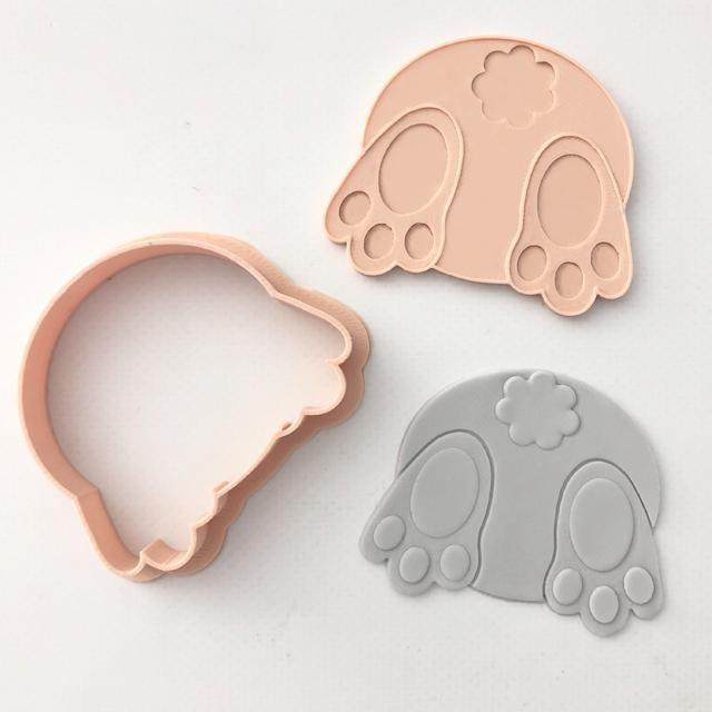 BUNNY BUM CUTTER + EMBOSSER SET by Little Biskut - Cake Decorating Central