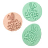 HAPPY EASTER 40MM EMBOSSER by Little Biskut - Cake Decorating Central